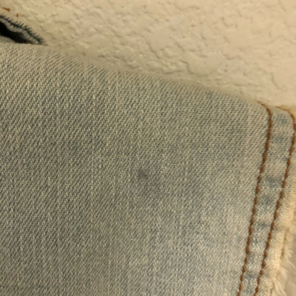 Light Blue Distressed Denim Vest - Picture 6 of 6